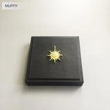 925 Silver Golden Pendant with Zirconia, European Styling