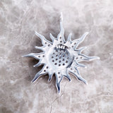 Sun Stone Pave Pendant 925 Sterling Silver Gift