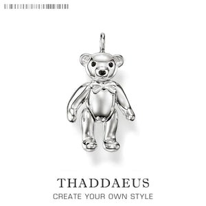 Teddy Bear Pendant Necklace, Winter 2019 Jewelry Gift for Her