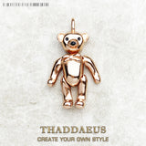 Teddy Bear Pure Rose Jewelry 925 Sterling Silver Accessorie