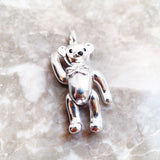 Winter Teddy Bear Pendant 925 Sterling Silver Fine Jewelry Gift
