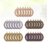 Oval Pendant Trays Bezel Jewelry Blanks Setting Base Frame Metal Charms