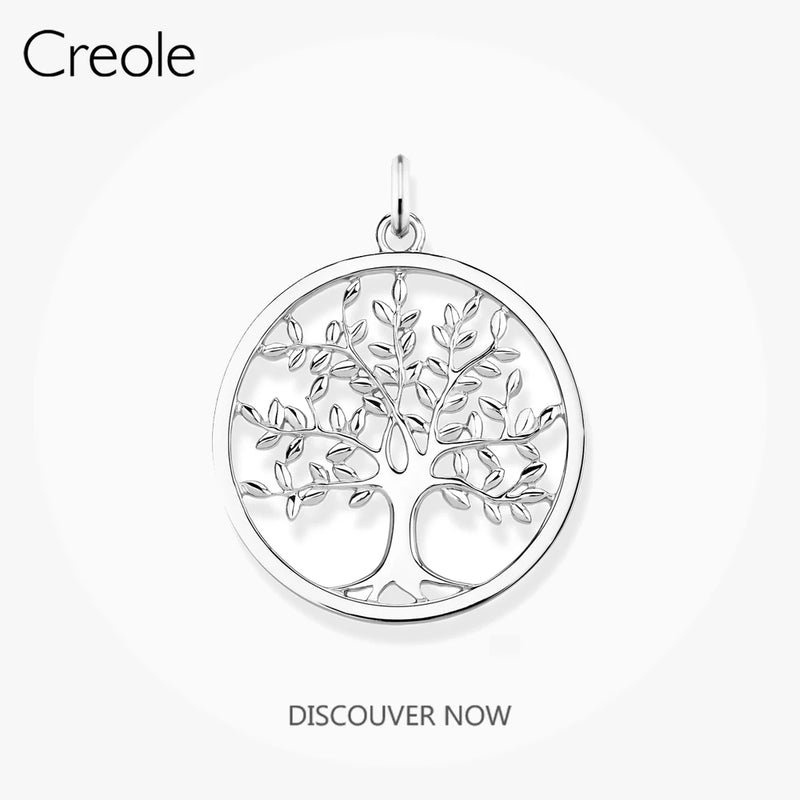 Pendant Tree 925 Sterling Silver Necklace Europe Style Bijoux Romantic Gift