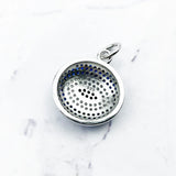 925 Sterling Silver Pendant Eye High Zircon Jewelry for Protection