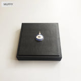 925 Sterling Silver Pendant Eye High Zircon Jewelry for Protection