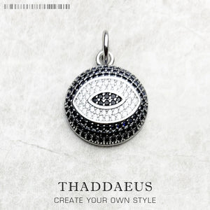 925 Sterling Silver Pendant Eye Jewelry European Style Gift