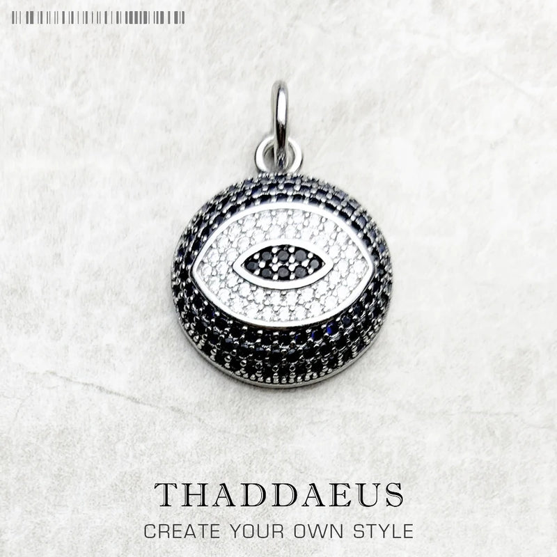 925 Sterling Silver Pendant Eye Jewelry European Style Gift