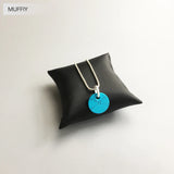 Turquoise Disc Fine Jewelry Pendant