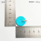 Turquoise Disc Fine Jewelry Pendant