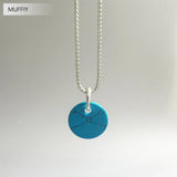 Turquoise Disc Fine Jewelry Pendant