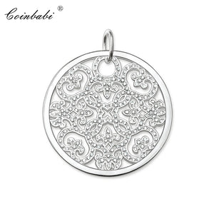 Pave 925 Sterling Silver Pendant Ornament for Women