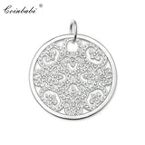 Pave 925 Sterling Silver Pendant Ornament for Women