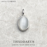 Oval Opal Pendant Classic Jewelry Europe Style Gift