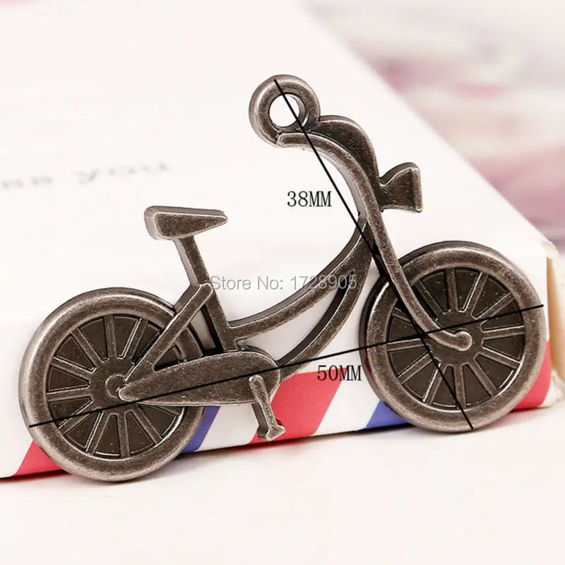 Bicycle Pendant Wrench 65*19 mm 5 pcs Vintage Bronze Silver Plated Metal