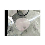 Rose Quartz Heart Necklace. Mineral Love & Inner Healing