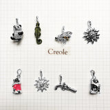 925 Sterling Silver Bulldog Bee Panda Chameleon Snowflake Pistol Pendant
