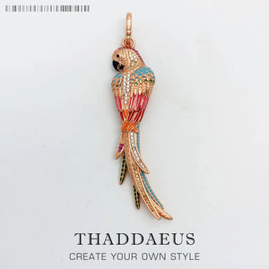 Colorful Parrot Pendant, Spring 2020 Jewelry, Jungle Myth Accessory Gift