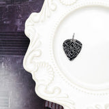 Sterling Silver Dog Tag Pendant Necklace Vintage Guitar Plectrum Shape