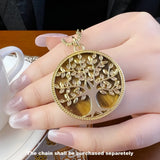 Golden Tree Spring Jewelry 925 Sterling Silver Nature Gift For Women