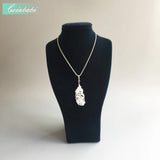 Feather Pendant 925 Sterling Silver Jewelry Lobster Clasp Necklace Bijoux
