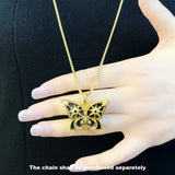 Golden Star & Moon Pendant 925 Sterling Silver Bohemia Gift
