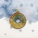 Colorful Stones Pendant Necklace 925 Sterling Silver Women's Jewelry Gift