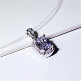 925 Sterling Square Pendant Charms Bridal Wedding