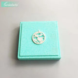 Peony Flower Pendant 925 Sterling Silver Key Chain