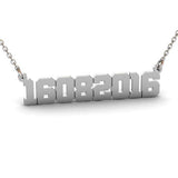 Personalized Numeral Necklace for Women Men Anniversary Gift