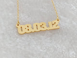 Personalized Numeral Necklace for Women Men Anniversary Gift