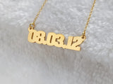Personalized Numeral Necklace for Women Men Anniversary Gift