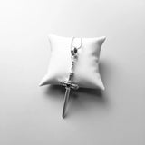 Skull Sword Blood Pistol Gun Biker Boot Jewelry 925 Silver