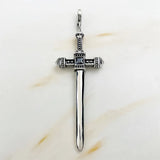 Skull Sword Blood Pistol Gun Biker Boot Jewelry 925 Silver