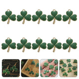 Shamrock Charms Jewelry Beads Charm DIY Pendant Enamel St.Patrick Accessories