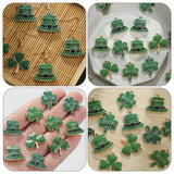 Shamrock Charms Jewelry Beads Charm DIY Pendant Enamel St.Patrick Accessories