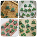 Shamrock Charms Jewelry Beads Charm DIY Pendant Enamel St.Patrick Accessories