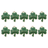 Shamrock Charms Jewelry Beads Charm DIY Pendant Enamel St.Patrick Accessories