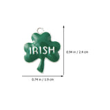 Shamrock Charms Jewelry Beads Charm DIY Pendant Enamel St.Patrick Accessories