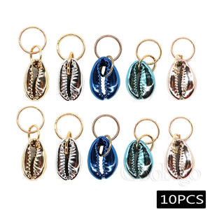 Shell Dreadlocks Hair Beads DIY Craft Supplies 1set