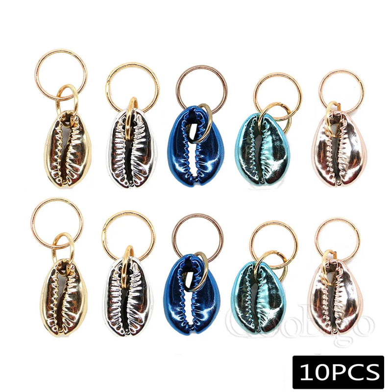 Shell Dreadlocks Hair Beads DIY Craft Supplies 1set