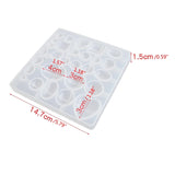 Pendants Tray Silicone Mold for UV Resin Crafts