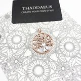 Tree Rose Pendant 925 Silver Jewelry Gift For Women