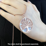 Tree Rose Pendant 925 Silver Jewelry Gift For Women