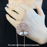 Tree Rose Pendant 925 Silver Jewelry Gift For Women