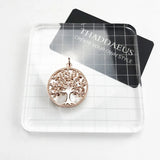 Tree Rose Pendant 925 Silver Jewelry Gift For Women