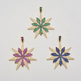 Flower Star Charms Pendant Clasp for Necklace Bracelet DIY Jewelry
