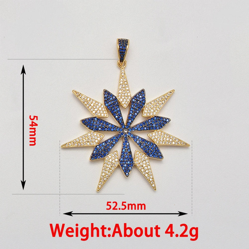 Flower Star Charms Pendant Clasp for Necklace Bracelet DIY Jewelry