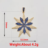 Flower Star Charms Pendant Clasp for Necklace Bracelet DIY Jewelry