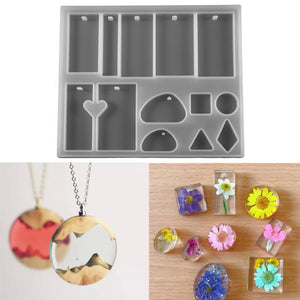 Square Silicone Pendant Molds for DIY Jewelry Making