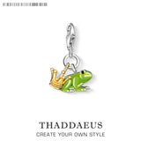 Argent Frog Charm Crown & Animal Pendant